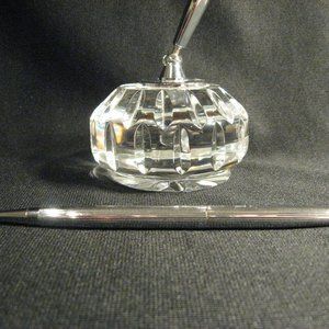 WATERFORD PEN HOLDER WITH CROSS BALLPOINT PEN